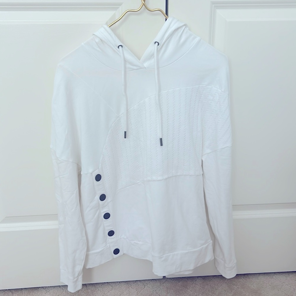 Cabi White Hoodie, Size Medium
